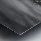 San Diego Skyline Sunset   BW Metal print