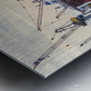 Ferry on the Elbe River  Metal print