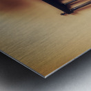 Young Chinese woman vintage studio portrait Metal print