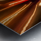 Zooming on light bulbs background Metal print