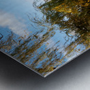 Lake in Central Park in autumn Metal print