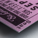 1982 St. Louis Cardinals Ticket Stub Wall Print Metal print