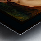 Study of a Female Nude by Henri Lehmann Remastered Xzendor7 Classical Fine Art Old Masters Reproductions Metal print