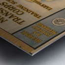 Learn a trade Metal print