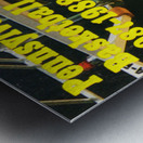 1987 Penn Quakers Basketball Poster Metal print