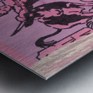 1958 Texas AM vs. Texas Longhorns Football Ticket Art Metal print