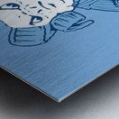 UNC Leaning Ram Art Metal print