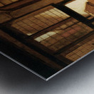 Girls washing clothes Metal print