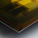 A couple playing cards, with a serving woman Metal print