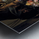 Still life of flowers and fruits Metal print