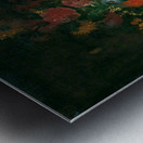 Summer flowers in bronze urn Metal print