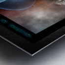 Princess Arsencia The Symbols Of Arnoontraak Fractal Art Sci-Fantasy Portrait by Xzendor7 Metal print