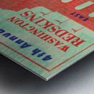 1948 Washington Redskins vs. LA Rams Ticket Art Metal print