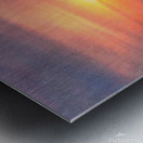 Solo sailing at sunset Impression metal