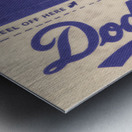 1969 LA Dodgers Fleer Decal Wood Print Metal print