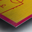 1971 Cleveland Cavaliers Basketball Floor  Metal print