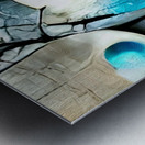 The Spirit Stones Cubism Collage Metal print