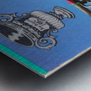 1982 Pitt vs. Georgia Sugar Bowl Ticket Stub Art  Metal print