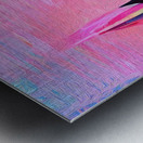 Pink Aqua Naples Beach Sailboat Metal print