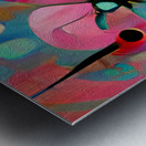 Pink Aqua Palm Tree Metal print