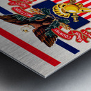 1939 Army Navy Football Program Cover Art Metal print