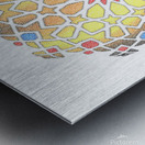 mosaique avec Fond Blanc Metal print