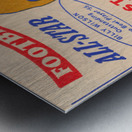 1956 Pro Bowl Football Ticket Art Metal print