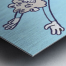 1948 Columbia Lion Cartoon Art Metal print