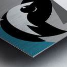 Raccoon Abstract Metal print