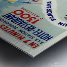 Art Deco Vintage French Travel Poster Telepherique du Veyrier Lac D'Annecy Metal print