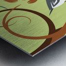 Stylized Chickadee Metal print