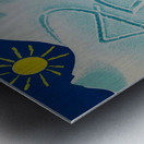 Original vintage poster ski Arosa Suisse Metal print