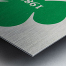 1988 Notre Dame Football Shamrock Art Metal print