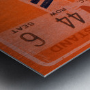 1945 Illinois Illini Football Ticket Stub Remix Art Metal print