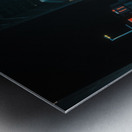 Downtown Chengdu illuminated at night Metal print