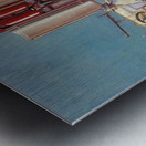 Satam vintage service station equipment Metal print