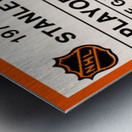 1974 Philadelphia Flyers Ticket Stub Art Metal print