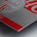 1971 Ohio State Ticket Stub Remix Metal print