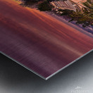 sunset on Italian medieval village  Metal print