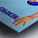 1957 Lon Keller Memphis State Football Art Metal print