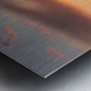 Sunset over the horizon  Metal print