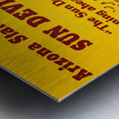 1978 arizona state sun devils basketball art Metal print