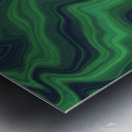 Liquid Emerald Metal print