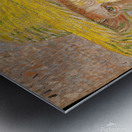 Von Gogh self portrait with a straw hat Metal print