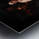 Suzanna en de Ouderlingen by Pierre van Hanselaere Remastered Xzendor7 Classical Fine Art Old Masters Reproductions Metal print
