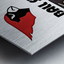 1974 Ball State Cardinals Basketball Art Metal print