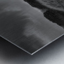 Ancient stone wall on a stormy day - England Metal print