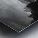 Clouds hang over a lake - Derbyshire - England Metal print