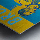 Vintage UCLA Bruins Basketball College Remix Art Metal print