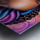 Intricately Rendered Dark Brown Skin Goddess Metal print